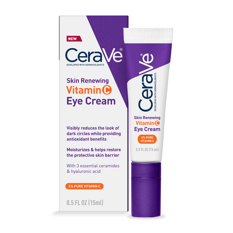 Skin Renewing Vitamin C Eye Cream for Dark Circles and Puffiness, 0.5 Fl