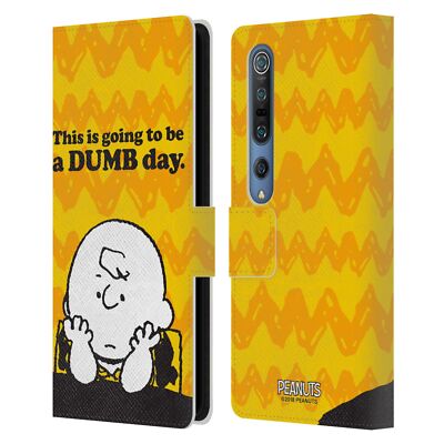 OFFICIAL PEANUTS CHARLIE BROWN LEATHER BOOK WALLET CASE COVER FOR XIAOMI PHONES