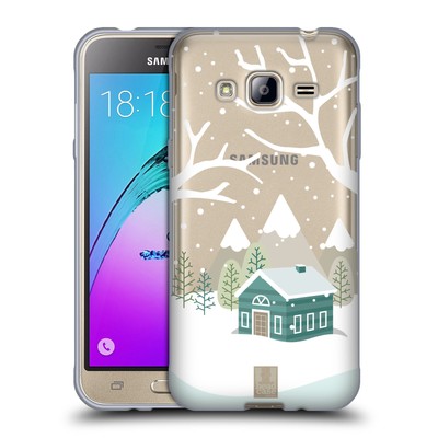 HEAD CASE DESIGNS WINTER COTTAGES SOFT GEL CASE FOR SAMSUNG PHONES 3