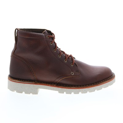

Clarks Overdale High 26162922 Мужские коричневые кожаные повседневные классические ботинки 8, Коричневый, Clarks Overdale High