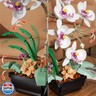 itshWOee Orchid Flowers Bouquet Building Set, Botanical Collection Artificial Plant for Home Décor, Ideal Gifts for Christmas, Mother's Day, Anniversary, Birthday