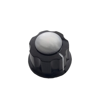 Vintage Phenolic Bakelite Guitar Knobs - Silver Resin Epoxy Dreams Guitar Knobs