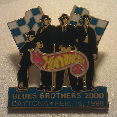 Hot Wheels #44 BLUES BROTHERS 2000 DATONA 500 LAPEL PIN