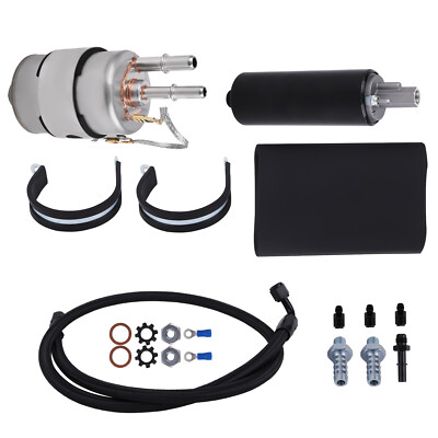 255LPH Inline LS Swap High Pressure EFI Fuel Pump w/Install Kit for Chevy V8