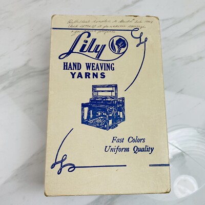 3 1/2 Vtg Lily Cotton Warp Hand Weaving Crocheting Tapestry Rug Thread Yarn