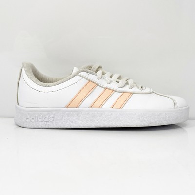 

Adidas Girls VL Court 2.0 EE6901 Белая повседневная обувь Кроссовки Размер 12K, Белый, VL Court 2.0