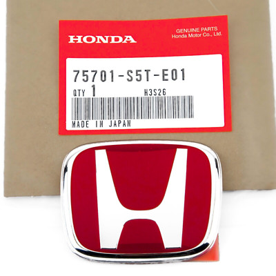 1xE01 Coupe Fit HRV JDM RED H Type R Front Emblem badge logo