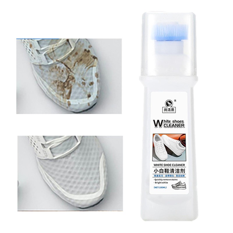 White Sneaker Cleaner Brightening White Shoe Polish for Sneakers Stain Remover