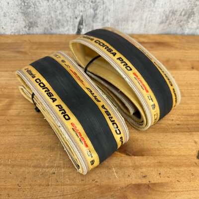Low Mile! Pair Vittoria Corsa Pro 700c x 28mm Tubeless Road Bike Tires