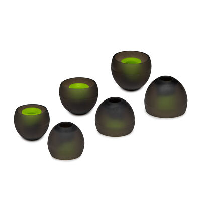 Knox Gear Silicone Earbud Replacement Tips for InEar Headphones Black 6pack