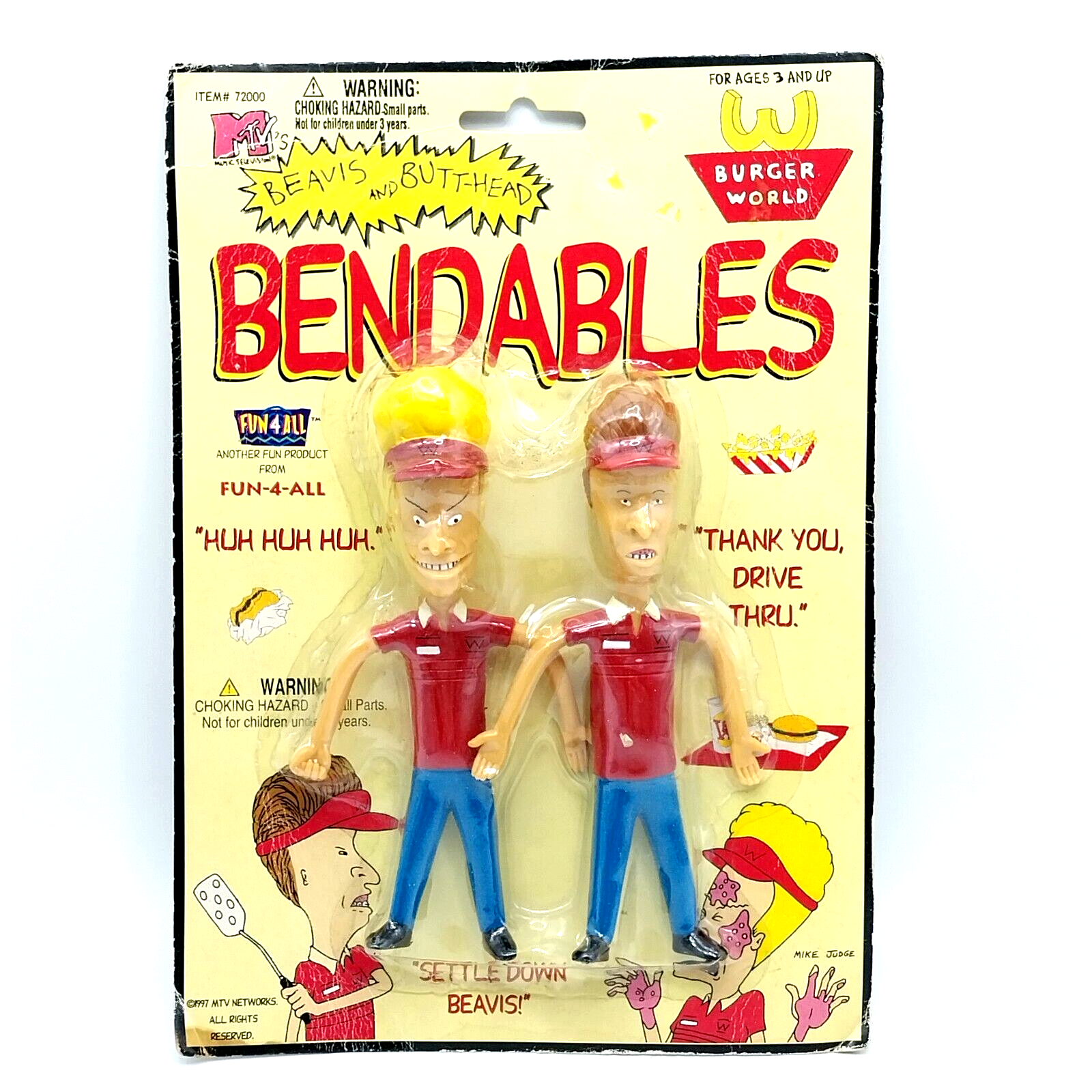 1998 　Beavis and Butt-Head フィギュア　2体　セット 1998 Beavis and Butt-Head フィギュア 2体 セット Beavis and