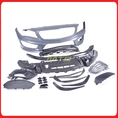 CLA45 Style Bumper Conversion For Mercedes Benz C117 2014-2016 CLA w/Canard Lip