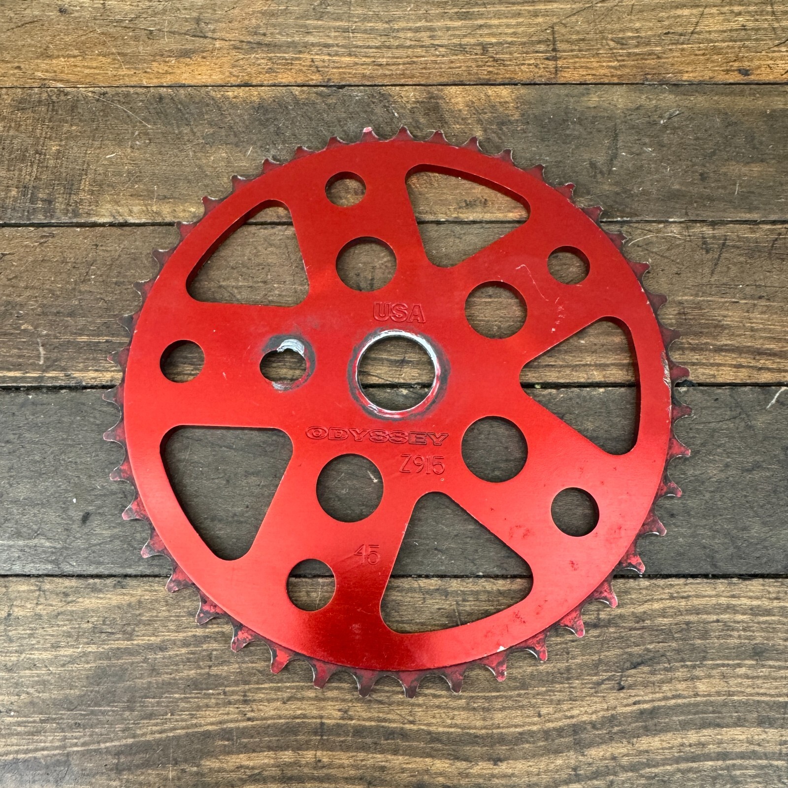 Odyssey Z915 BMX Sprocket 45t Red USA Old School BMX Z-915