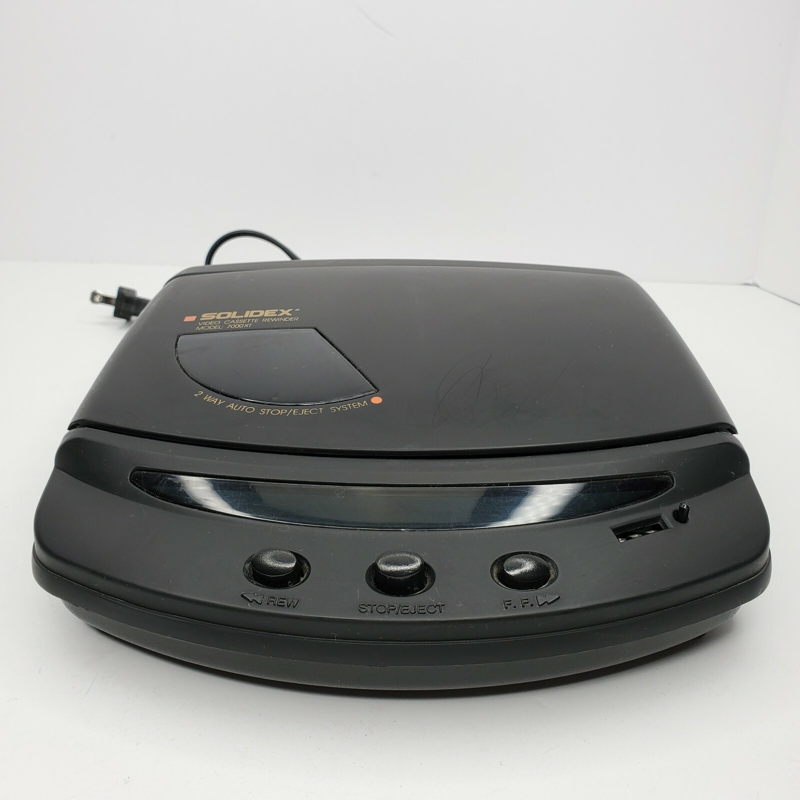 Video Cassette Rewinder VHS Solidex Model 7000XT Fast Forward & Rewind