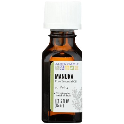  Aura Cacia Manuka Pure Essential Oil Purifying 0.5 fl oz 