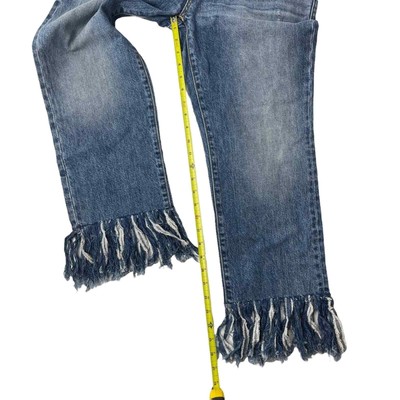Pilcro boy fit fringe jeans hyphen anthropologie crop