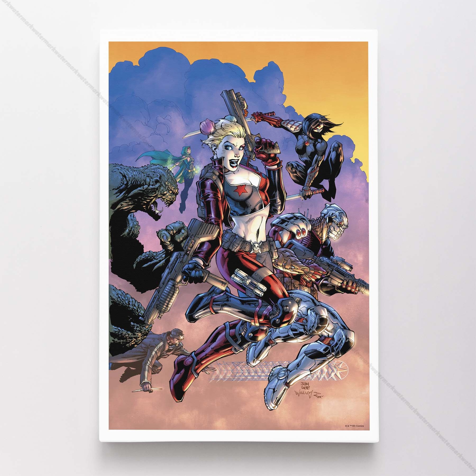 Harley Quinn Poster Canvas DC Comic Book Cover Birds Of Prey Art Print #3092