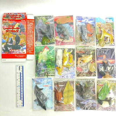 Red Data Animals Mini Figure 12pcs Full Set Kaiyodo Furuta