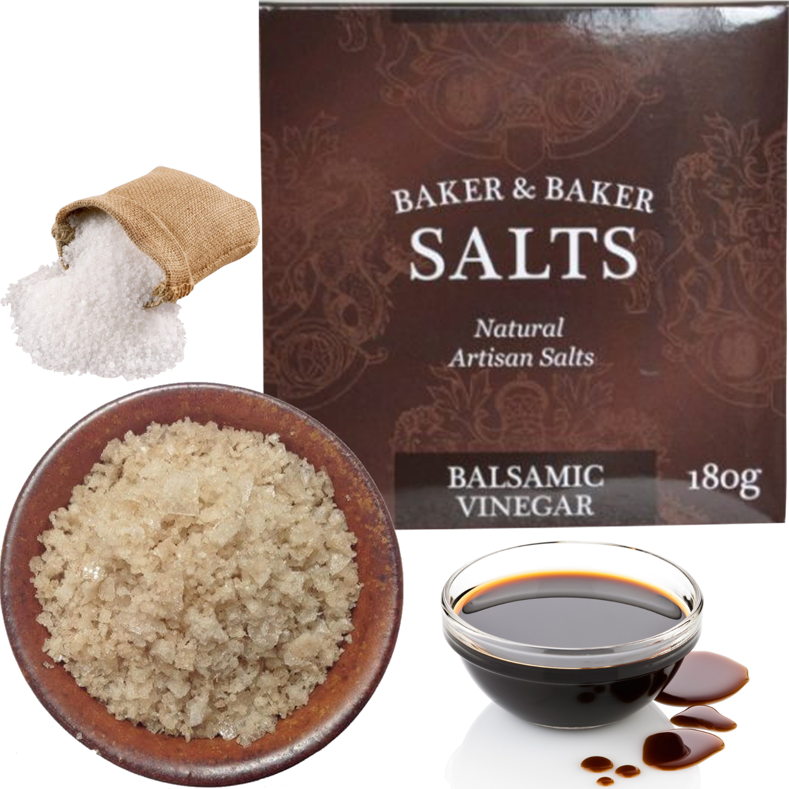 All Natural Infused Artisan Balsamic Vinegar Salt Dynamic Flavor Salts