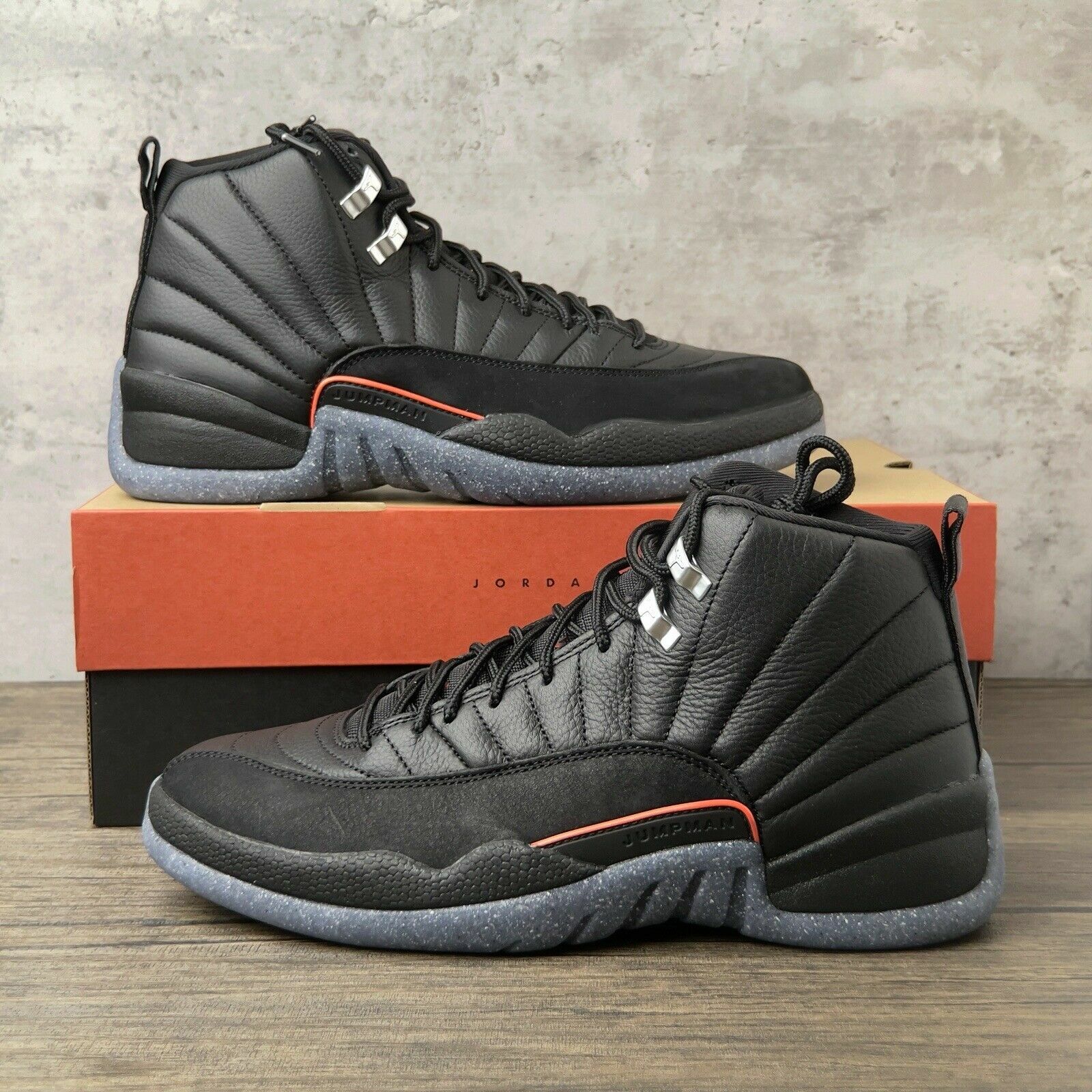 Nike Air Jordan 12 XII Retro Utility Black 4-14 Bright Nike Air Jordan 12 XII Retro Utility Black 4-14 Bright