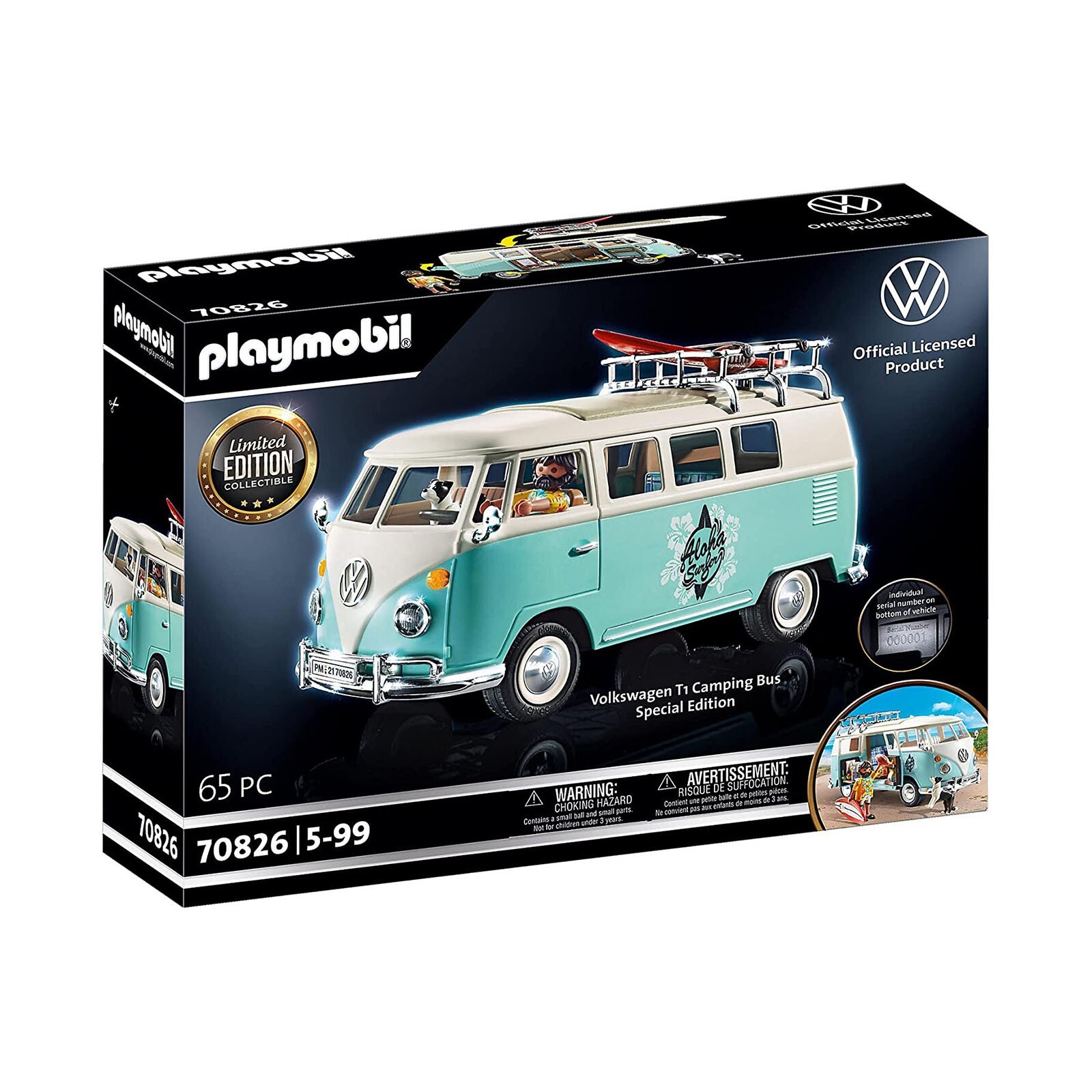 Набор для кемпинга Playmobil Volkswagen T1 ограниченной серии 70826 НОВЫЙ В НАЛИЧИИ