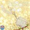 Ucharmbead Compatible with AirPods 3rd Gen Case Bling Glitter Diamond Cute Case for AirPods 3 with Sparkly Rhinestone Golden Butterfly Charm for Girls
