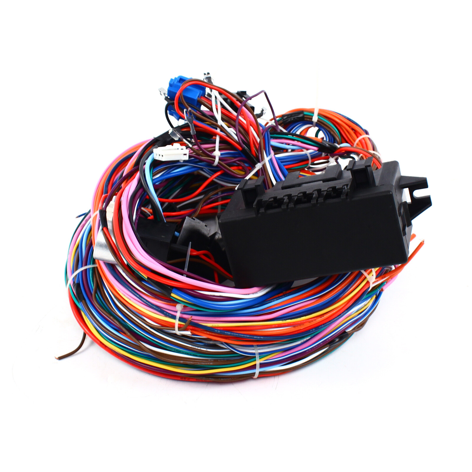 New 12v 24 Circuit Universal 20 Fuse Wire Harness Wire Kit V8 Rat Hot