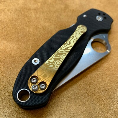 Titanium 3d Milled Clip (NO KNIFE) for Spyderco Para 3 C223GP -15 color options 