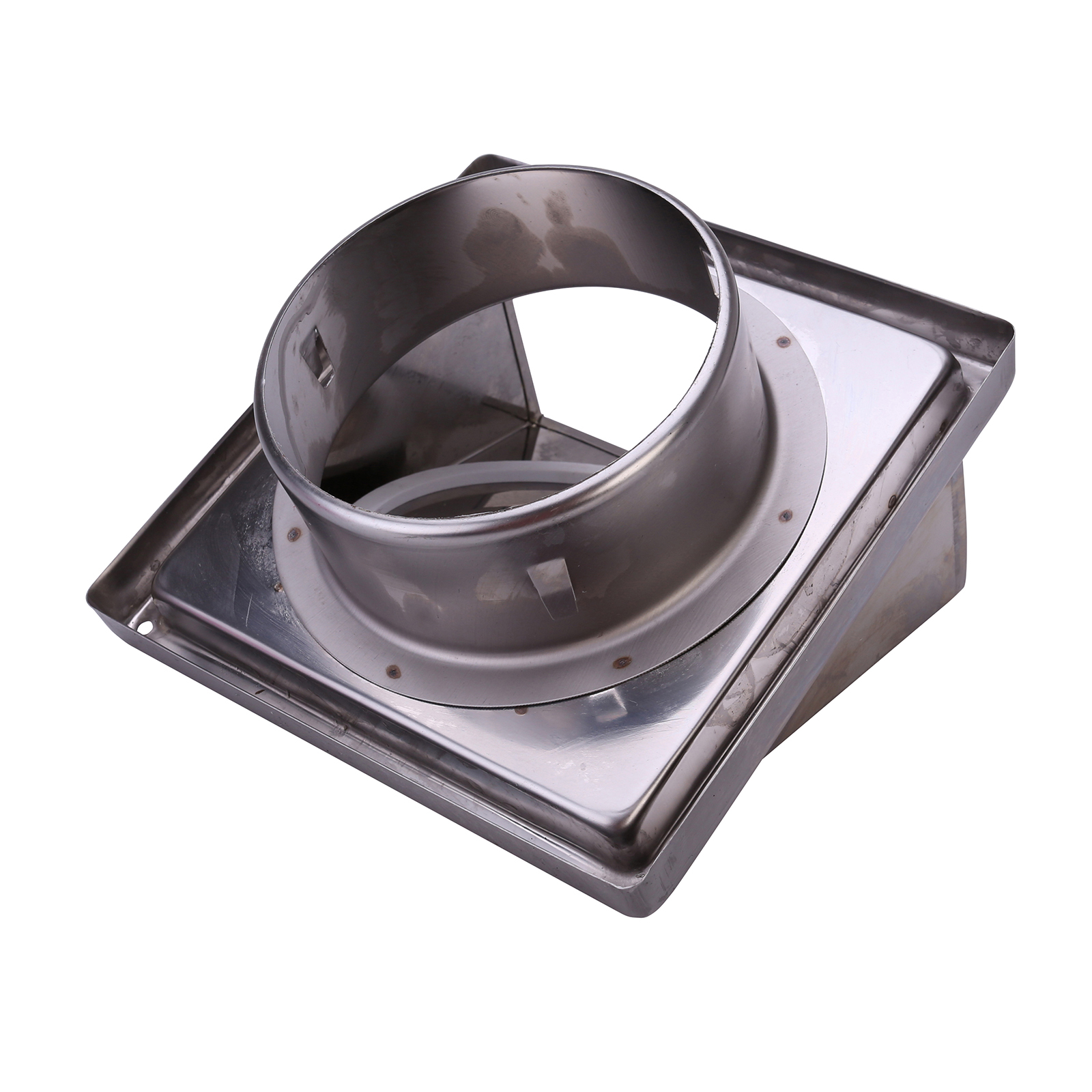 Stainless Steel Wall Air Vent Extractor Fan Grille & Non Return Outlet