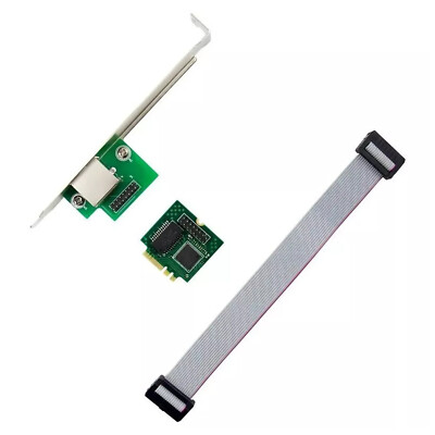 M.2 A E Key To RJ45 Network Card Gigabit Ethernet NIC Lan Card Intel I210 ChipSN