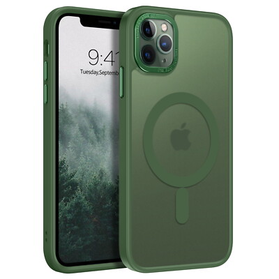 For iPhone 16 Pro Max 15 14 13 12 11 Shockproof Magnetic Magsafe Slim Case Cover