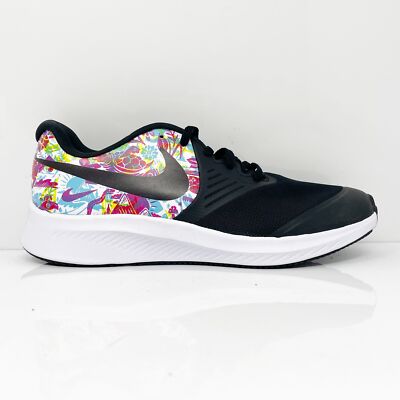 Nike Girls Star Runner 2 CW1610-001 Черные кроссовки для бега Размер 5,5 лет