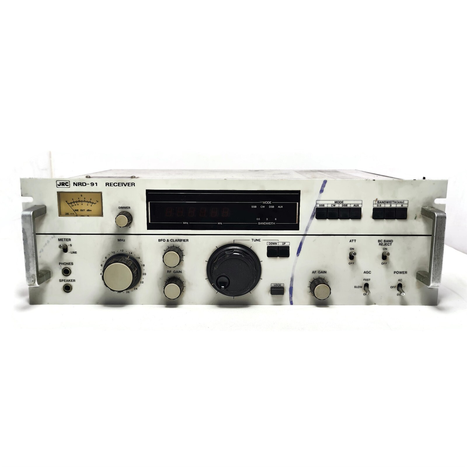 水牛通信1978-1987(リブロポート) JRC NRD 91 Radio Receiver SSB, AM, CW, DSB (AM). Made in