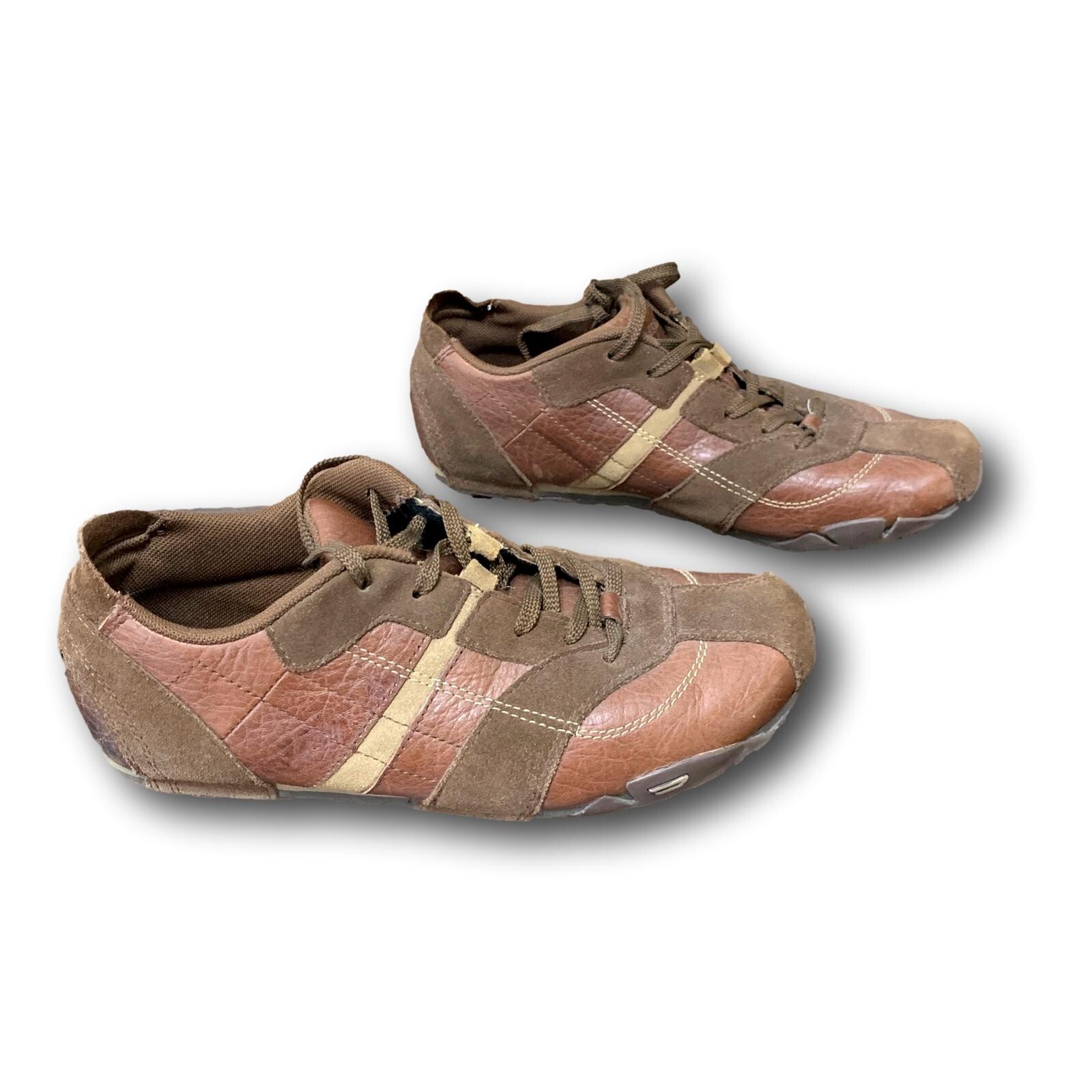 Diesel Leather Shoes Size 9 Womens Babs F608ST Brown Casual