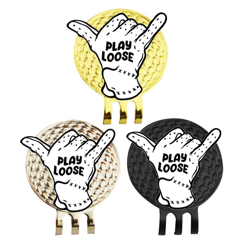 1pc Golf Ball Marker Holder Golf Hat Clip Magnetic Alloy Golf Mark Easy Attach