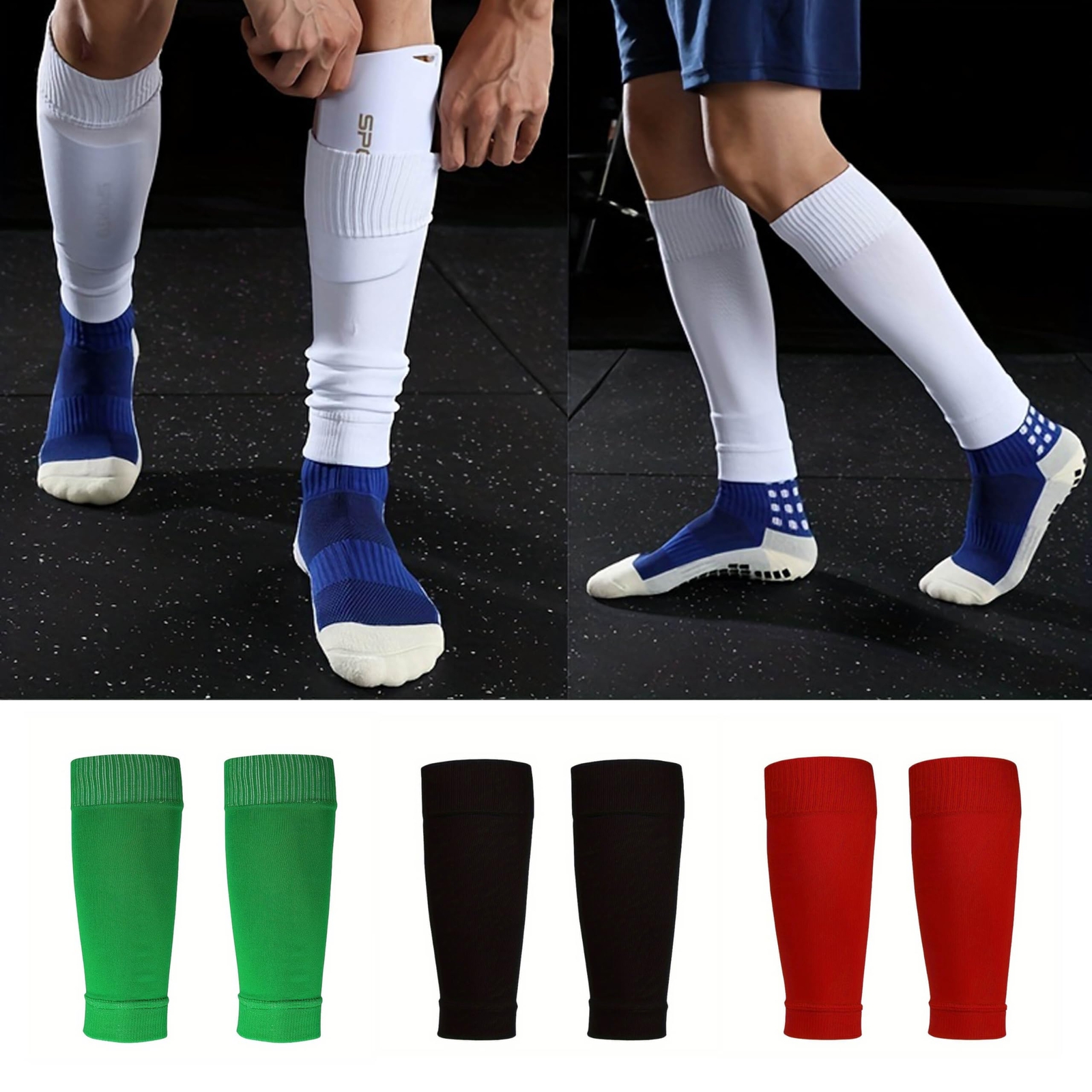 COUVER Sport Calf/Overknee Compression Sleeves Footless Leg Support, 1 Pair