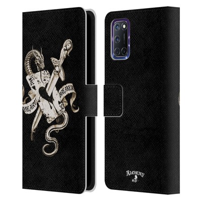 OFFICIAL ALCHEMY GOTHIC ILLUSTRATION LEATHER BOOK WALLET CASE FOR OPPO PHONES