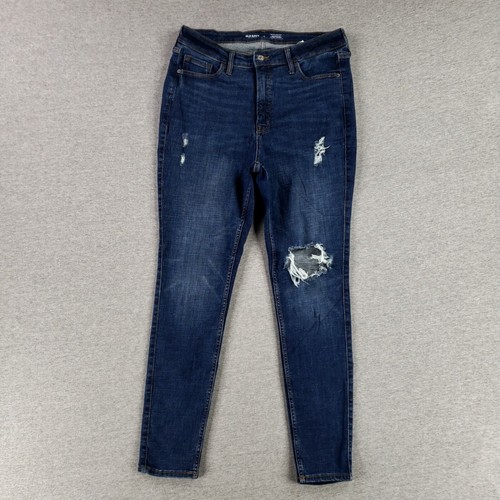 Old Navy Size 12 Rockstar Extra High Rise Super Skinny Jeans Secret Slim Pockets