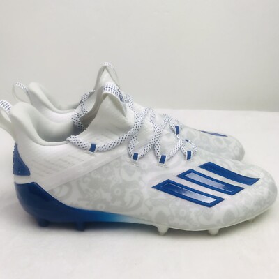 Adidas Adizero 'Young King' Football Cleats White Blue FU6707 Men Size 9
