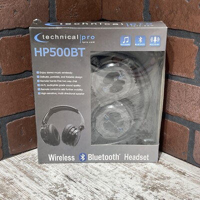 Technical Pro Wireless Bluetooth Headset HP500BT