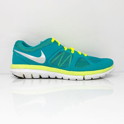 

Кроссовки Nike Womens Flex 2014 Run 642767-300 зеленые кроссовки размер 9, Зеленый, Flex 2014 Run