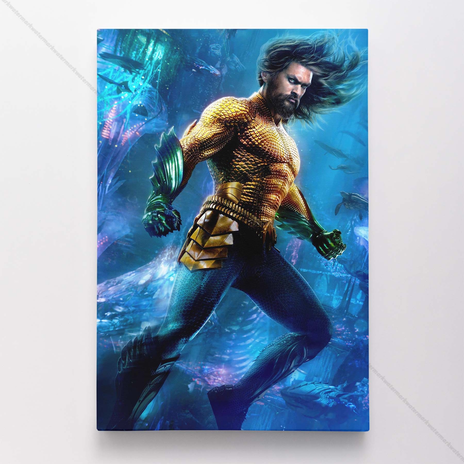 Aquaman Poster Canvas Justice League DC Comic Book Cover Art Print #25792