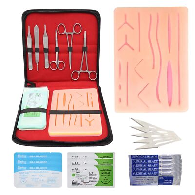 Complete Practice Student Suture Kit for Medical Students Training Kits 19 Pcs