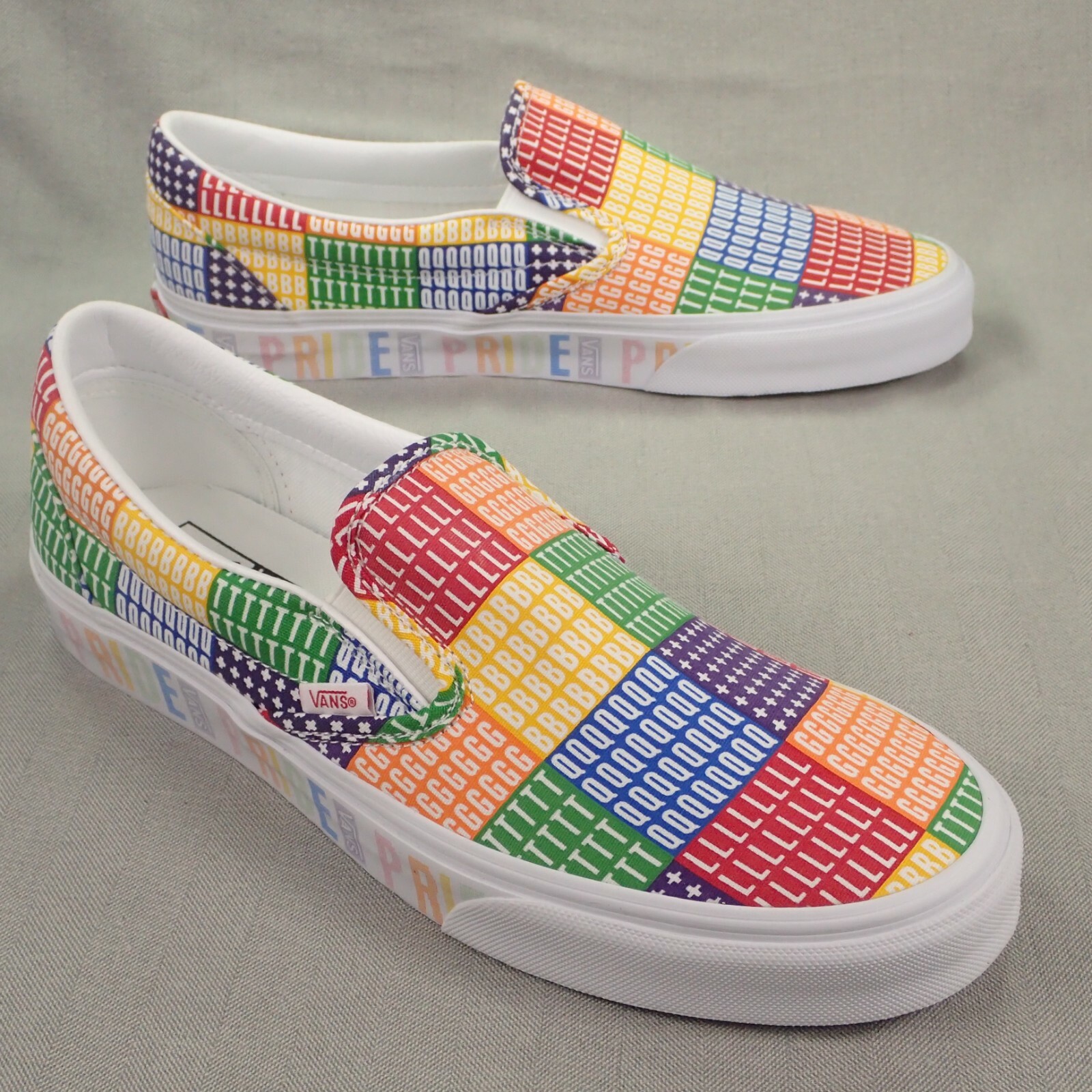 Vans Mens Classic Slip On Pride Shoes 