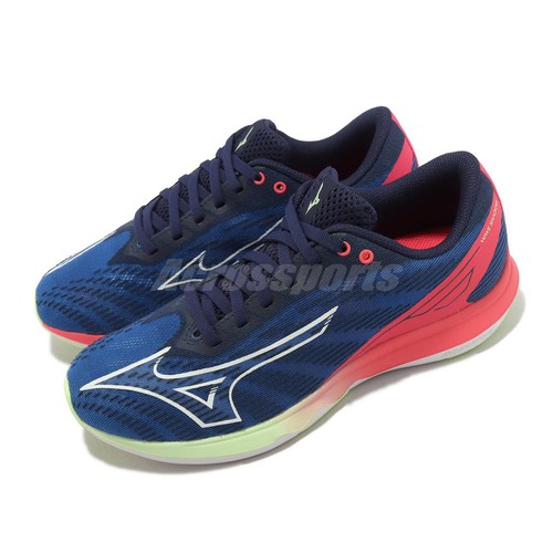 Mizuno Wave Shadow 5 Blue White Red Женская спортивная обувь для бега J1GD2130-87