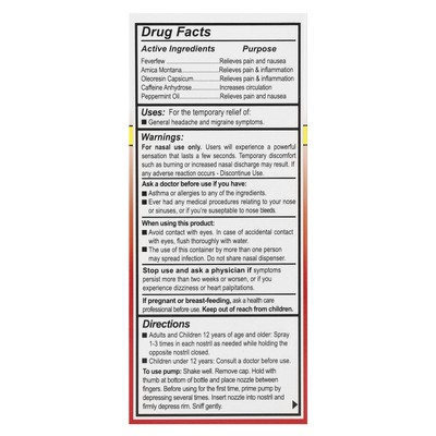 Greensations Sinus Plumber Headache Nasal Spray 0 68 fl oz All-Natural,