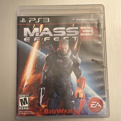 Mass Effect 3 Playstation 3 PS3 Complete CIB with Manual Tested Clean