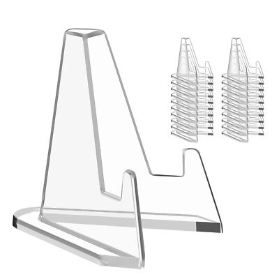 Reastar Card Display Stand, 20 Pack Small Easel Stand, Acrylic Picture Holder...