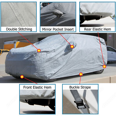 1992 1993 1994 Chevy S10 Blazer 4Door Breathable Car Cover w/MirrorPocket