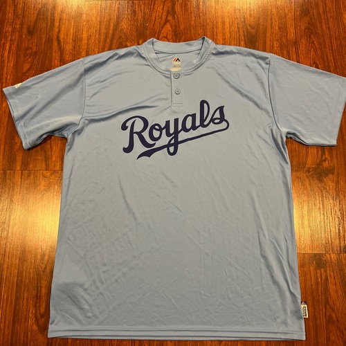 Majestic Men’s Kansas City Royals BP Baby Blue Jersey Shirt XL Baseball MLBのeBay公認海外通販｜セカイモン